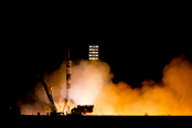 Запуск ракеты на космодроме Байконур